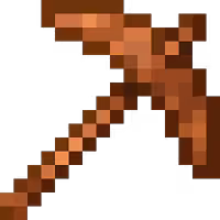 Wooden pickaxe symbol
